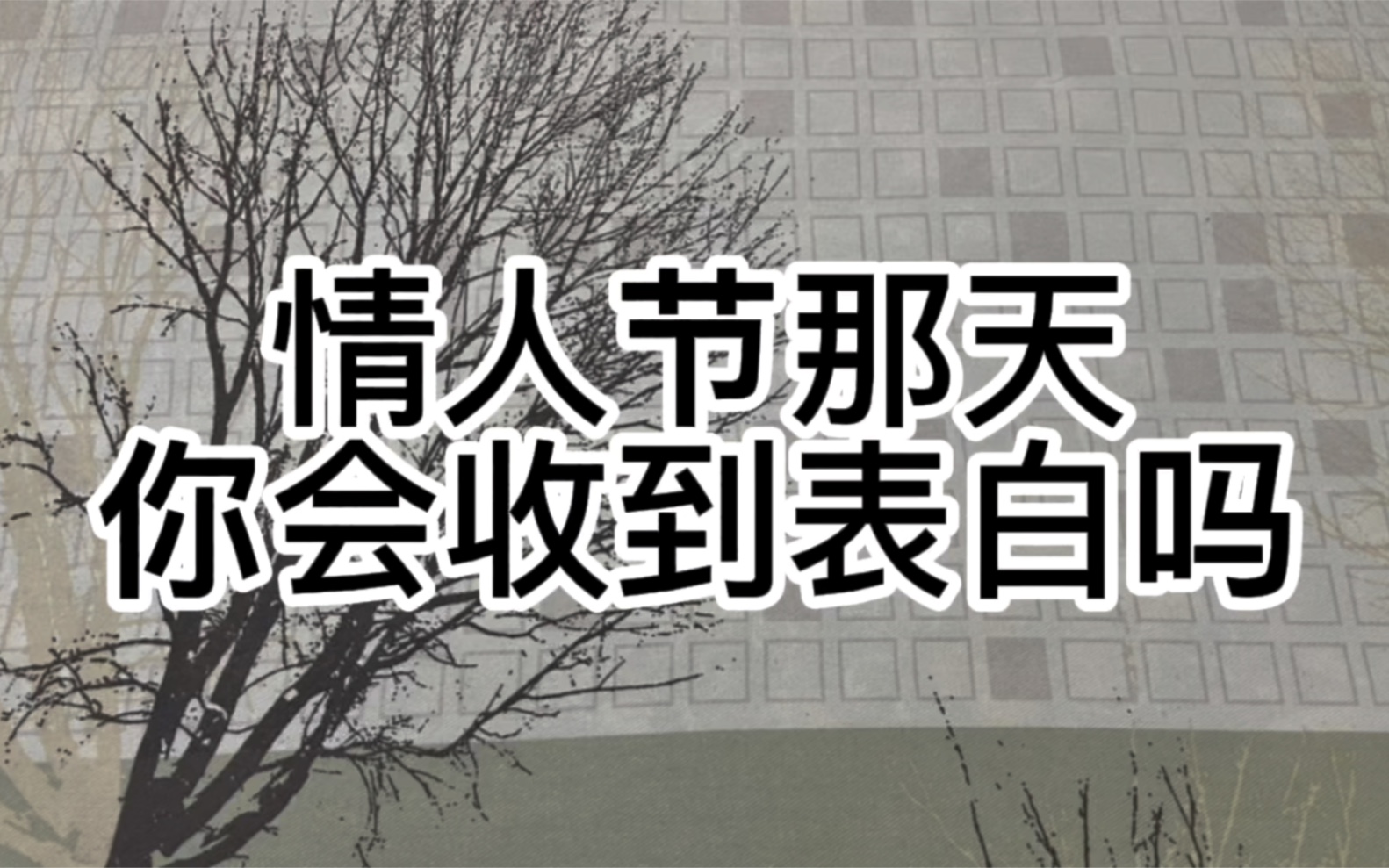 情人节那天你会收到表白吗