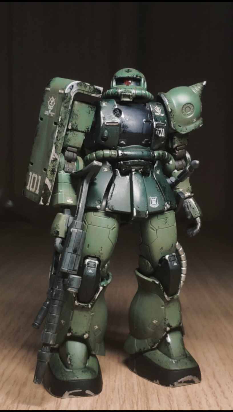 打卡挑战,战损扎古