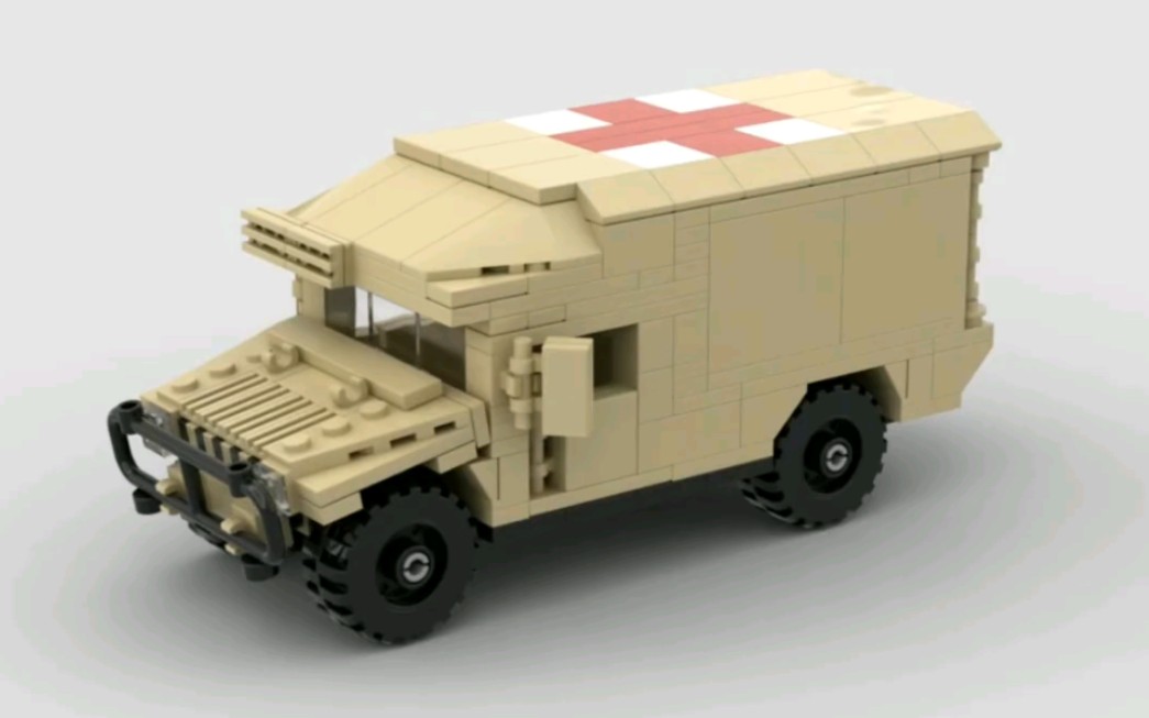 brickmania m997a2 医疗悍马 乐高第三方moc搭建过程