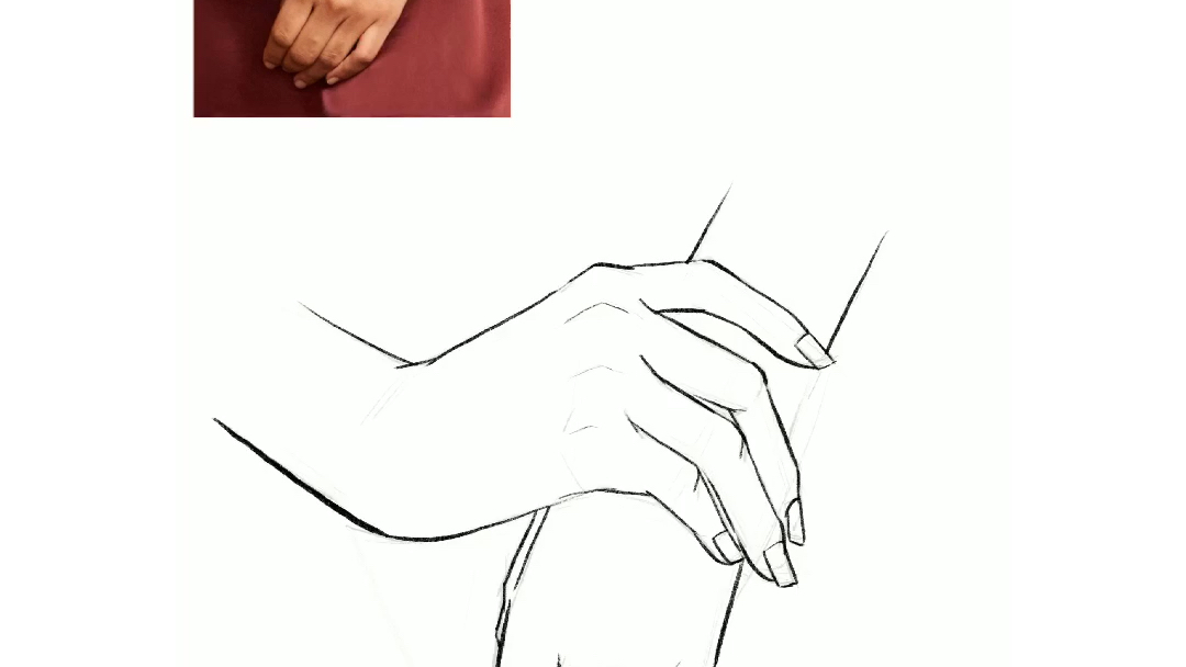 教程时装画手部绘画4
