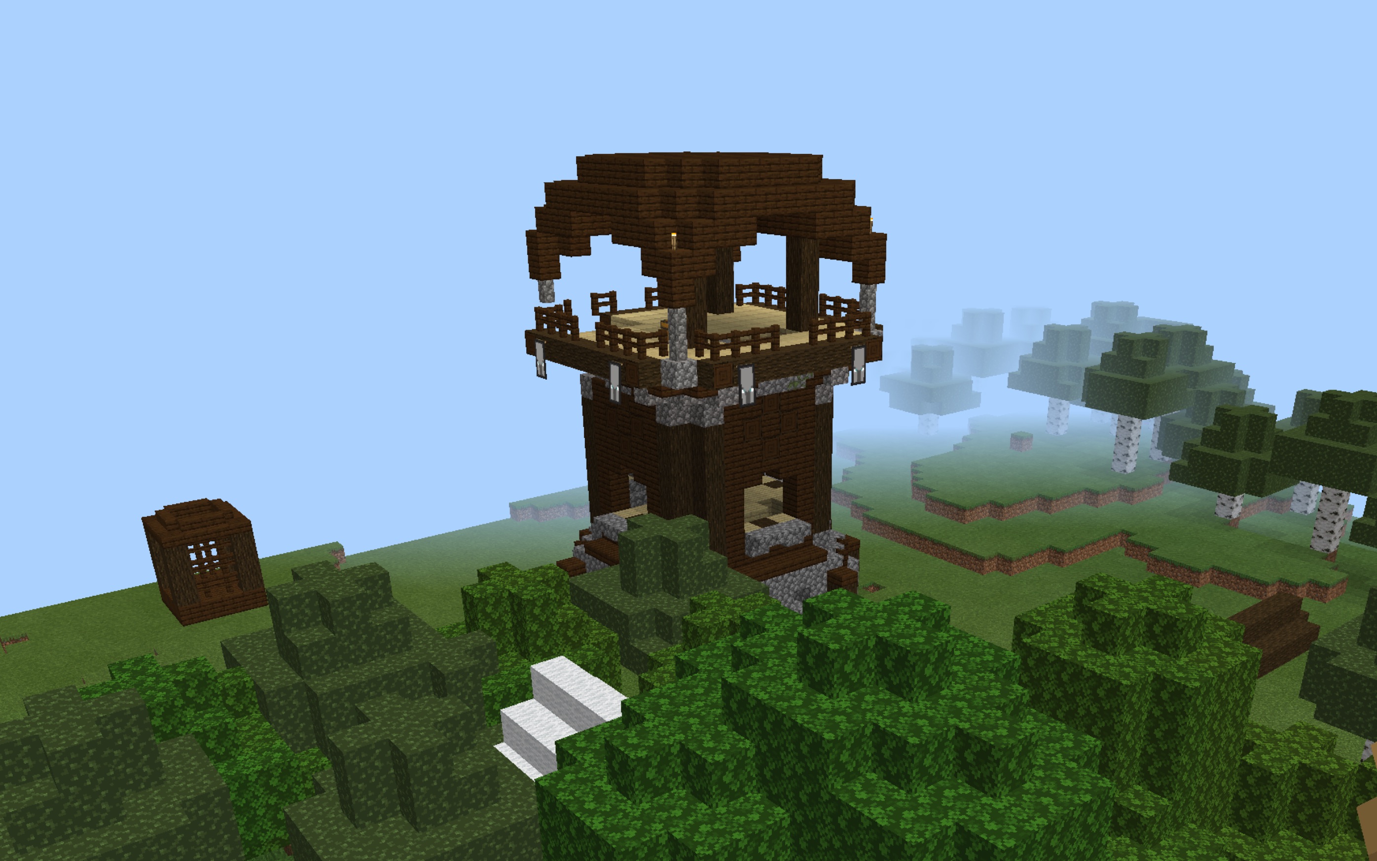 我的世界单人生存(正篇版)#7 家旁边突然刷新出了一个掠夺者哨塔