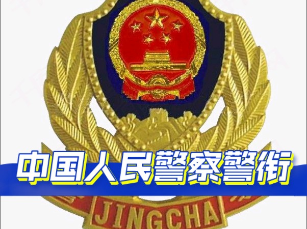 中国人民警察警衔一览.哔哩哔哩bilibili