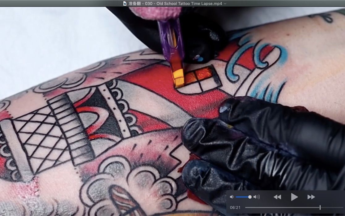 纹身time lapse ,Old School Tattoo,纹身很喜欢,音乐也不错哔哩哔哩bilibili