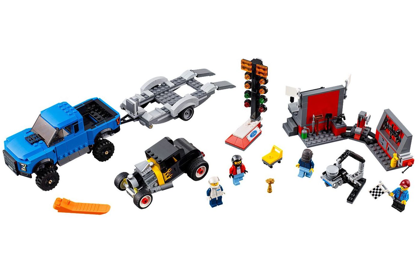 乐高lego75875超级赛车系列f150猛禽和福特a型老爷车2016速拼评测