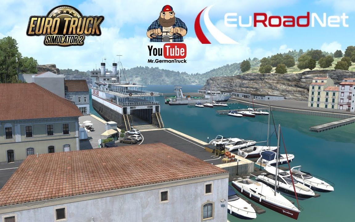 【YouTube】欧卡2mod欧洲公路网地图v1.2|[ETS2 v1.43] EuRoadNet MAP v1.2 *New Update*单机游戏热门视频