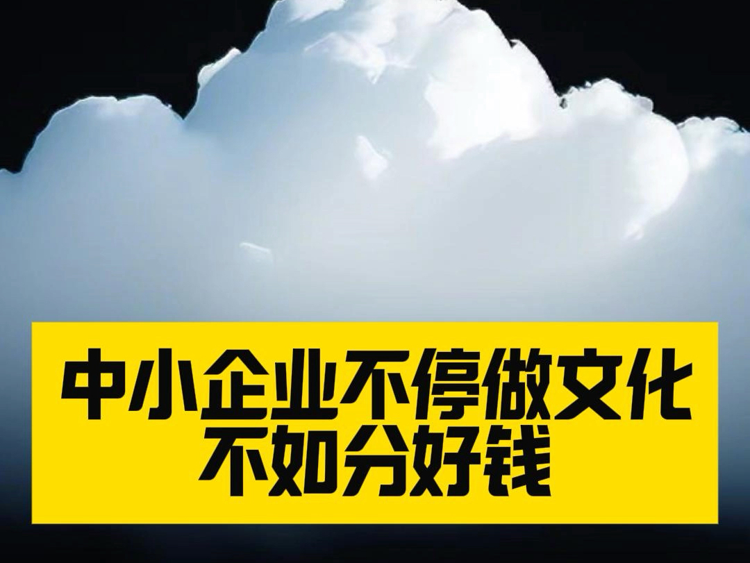 几十人小公司,每天费劲心思做企业文化留人,不如分好钱,有效益和利润下的文化才是真文化#中小企业#企业老板#企业管理#商业思维哔哩哔哩bilibili