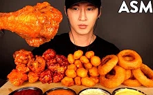 【Zach Choi】吃BUFFALO WINGS调味炸鸡+洋葱圈+炸芝士哔哩哔哩bilibili