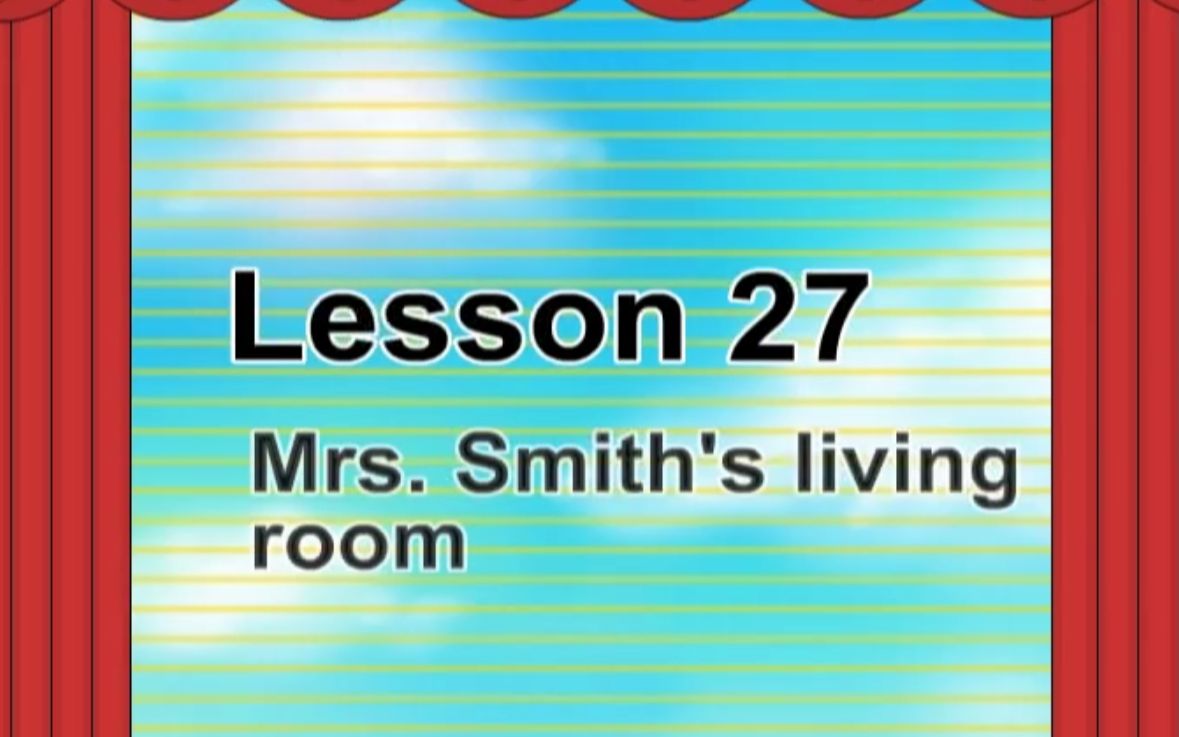 [图]Lesson 27 Mrs Smith's living room