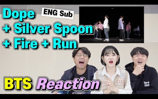 [图]【reaction】BTS 'Dope&Silver Spoon&Fire&Run’ Reaction