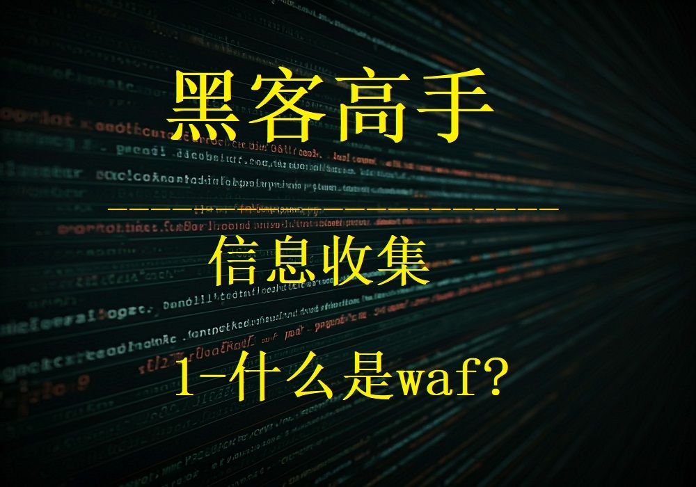 信息收集1什么是WAF?哔哩哔哩bilibili