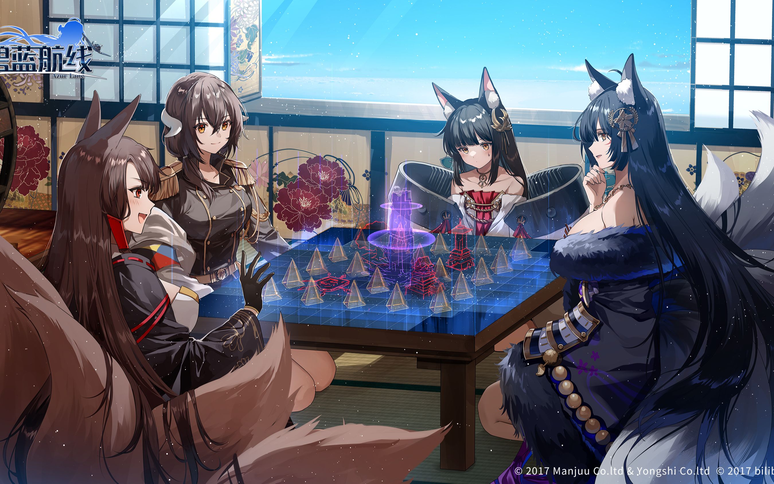 com【碧蓝航线】日服周年紫绛槿岚新船简评www.bilibili.