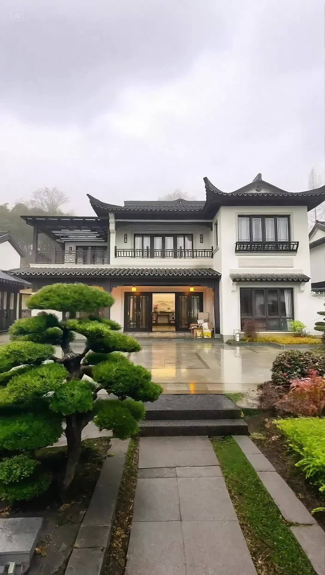 小宅基地逆袭!150平中式二层合院,古典与现代完美融合