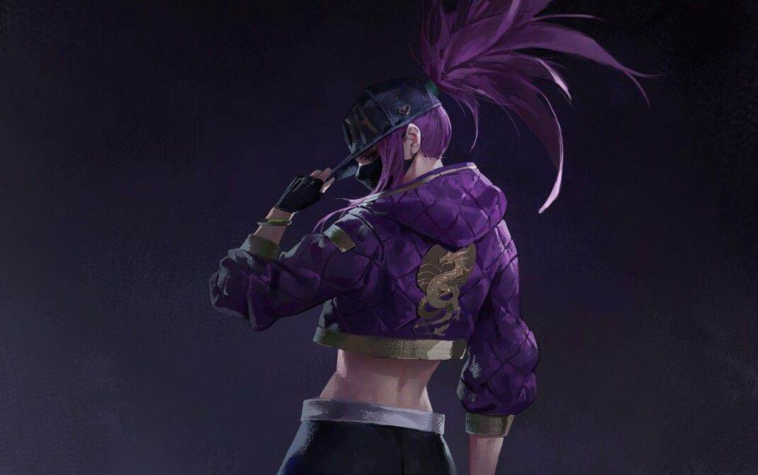 英雄联盟kda阿卡丽头发帽子制作