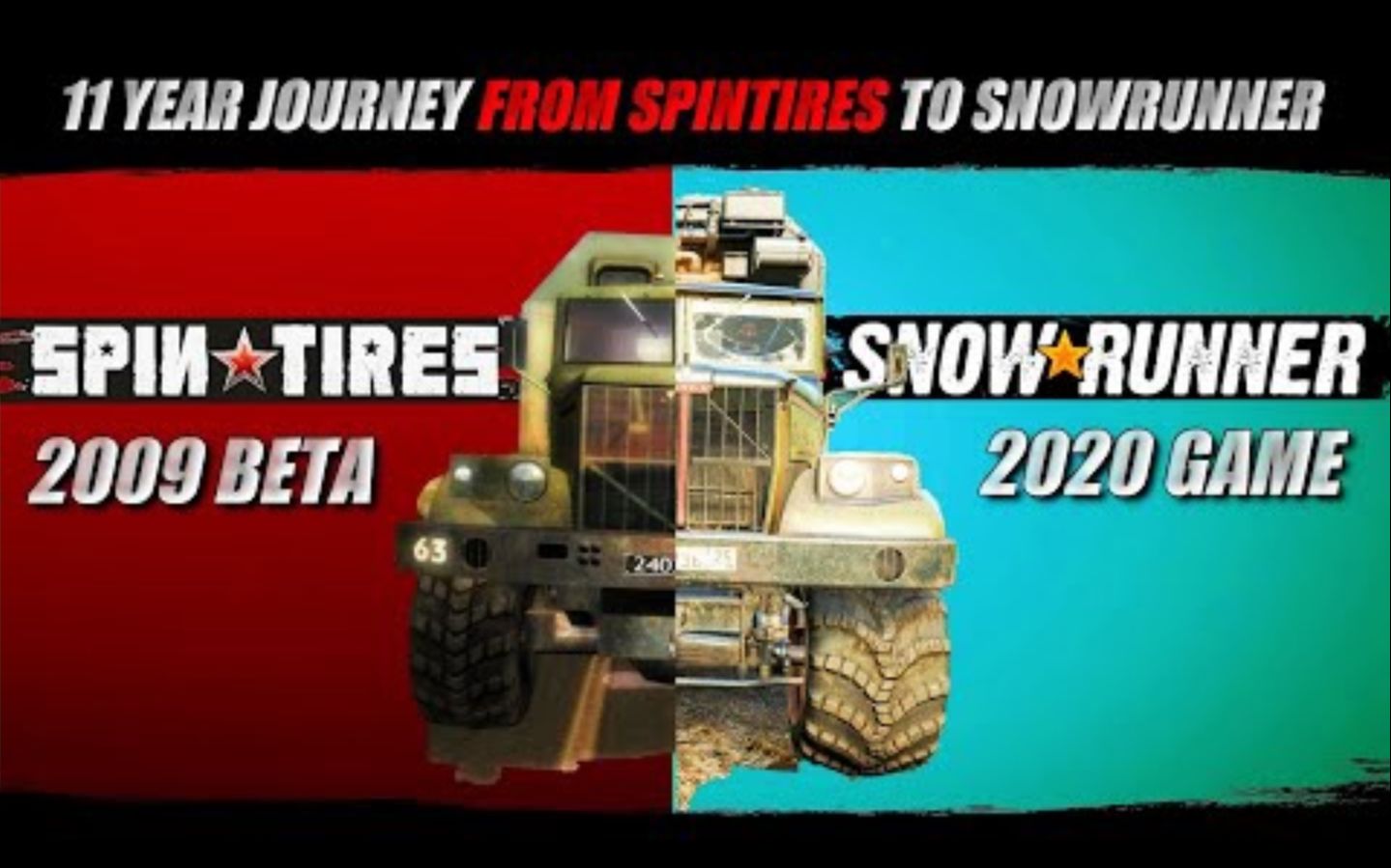 [机翻中英字幕] 旋转轮胎Spintires,泥泞奔驰Mudrunner和雪地奔驰Snowrunner的历史(20092020)单机游戏热门视频