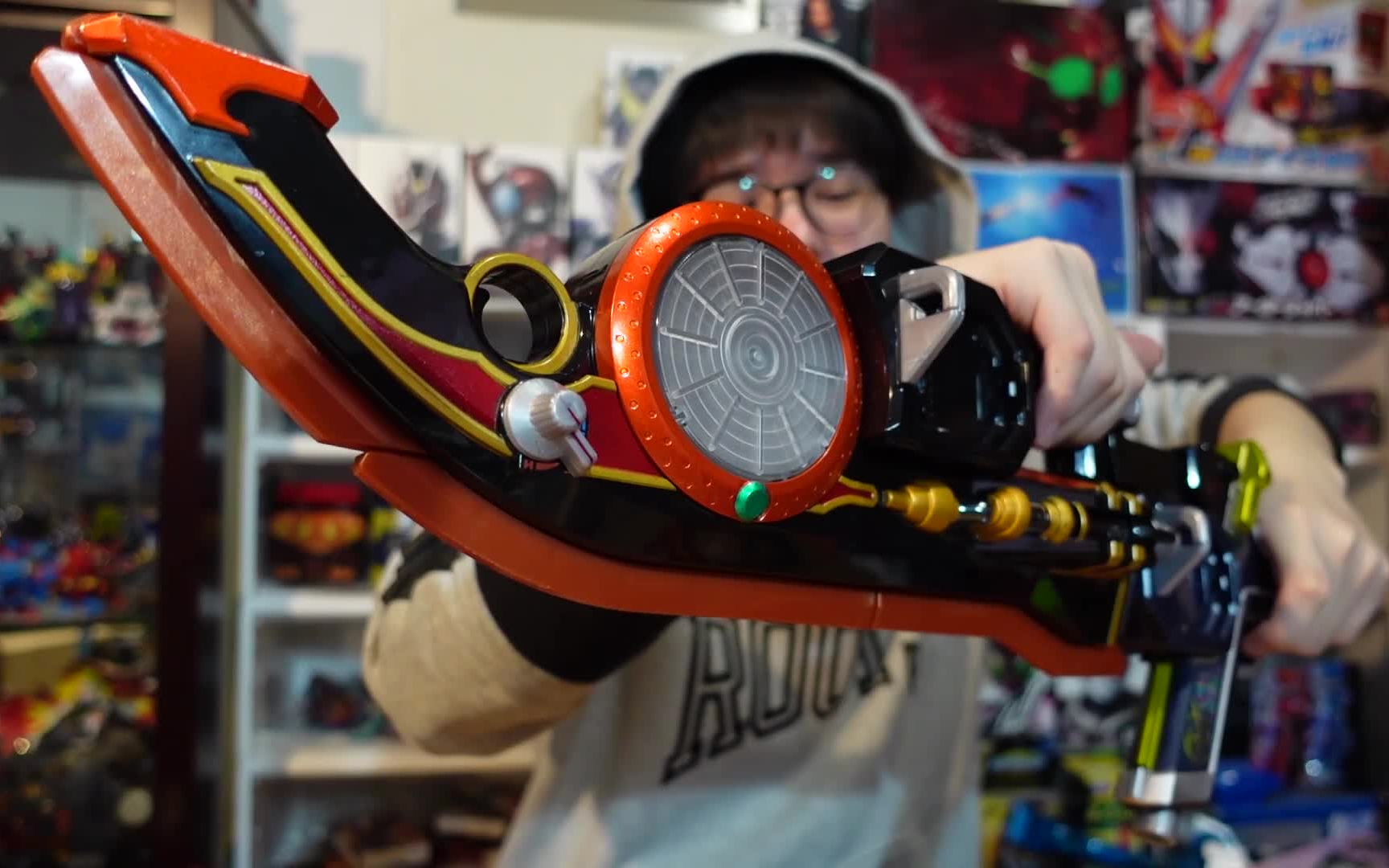 阿土把玩假面骑士铠武火绳大dj枪