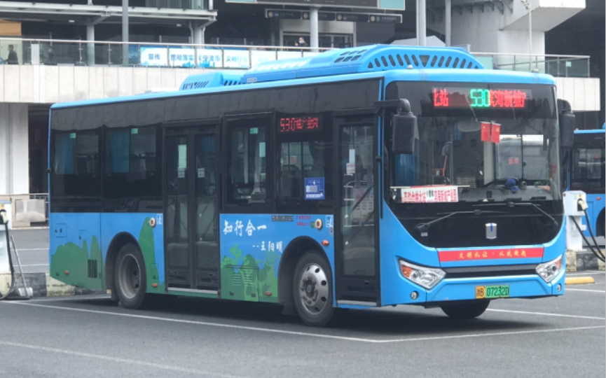 二次跨区直达余姚最北端宁波余姚公交530路公交车全程pov