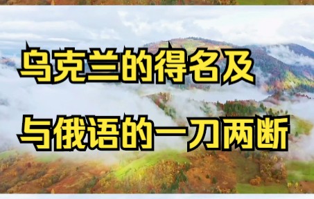 乌克兰的意思真的是“边陲”?一个小小的单词,却事关国体哔哩哔哩bilibili