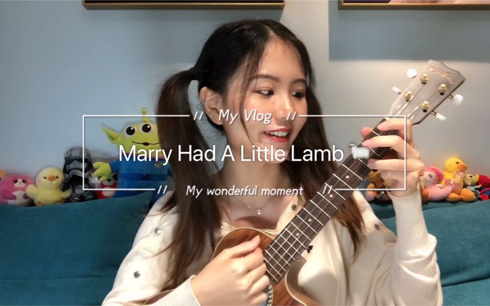 尤克里里弹唱 marry had a little lamb 玛丽有只小绵羊 英文儿歌