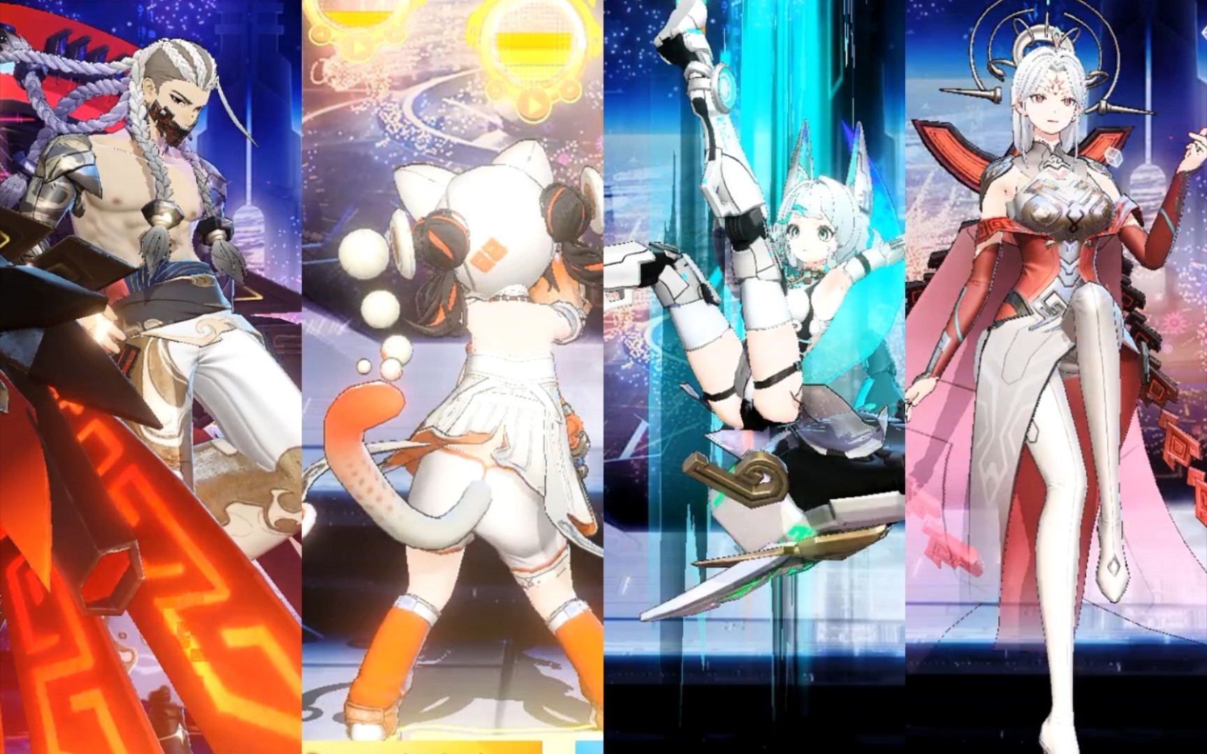 【非人学园】四款年限皮肤特效和建模展示,夸父终于有新皮肤了!