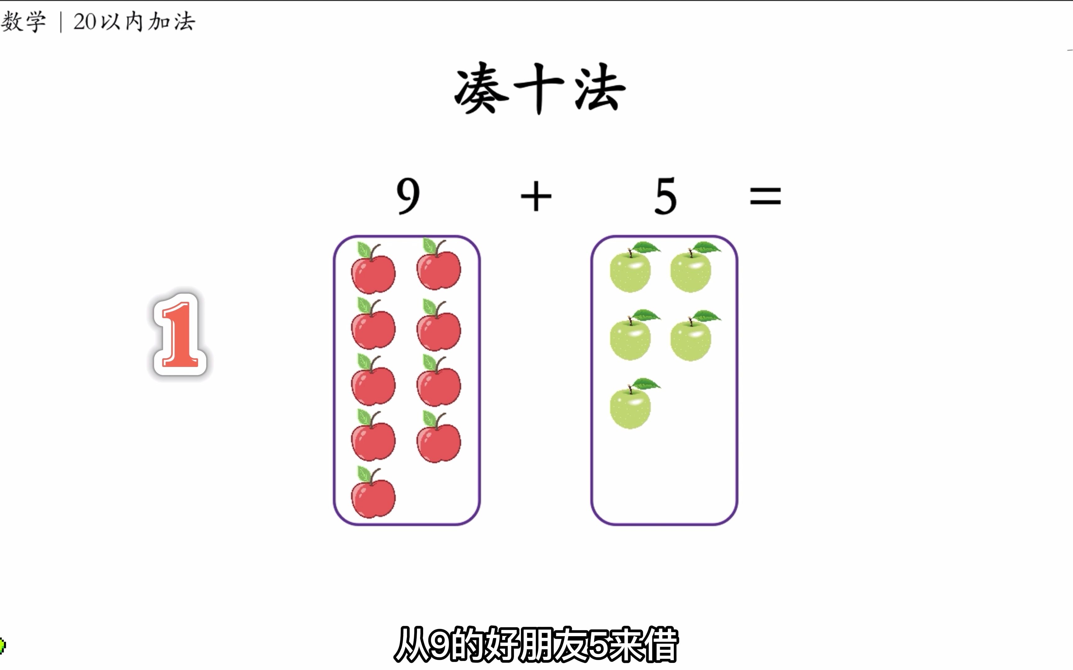 [图]凑十法｜如果“5”不借给“9”需要的“1”还怎么凑“10”？！