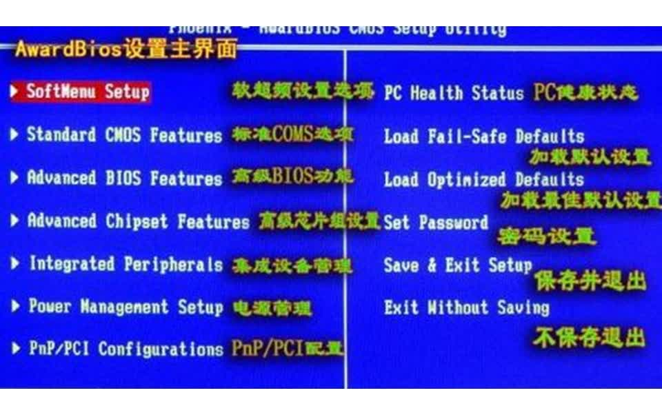 [图]bios设置中英文图解