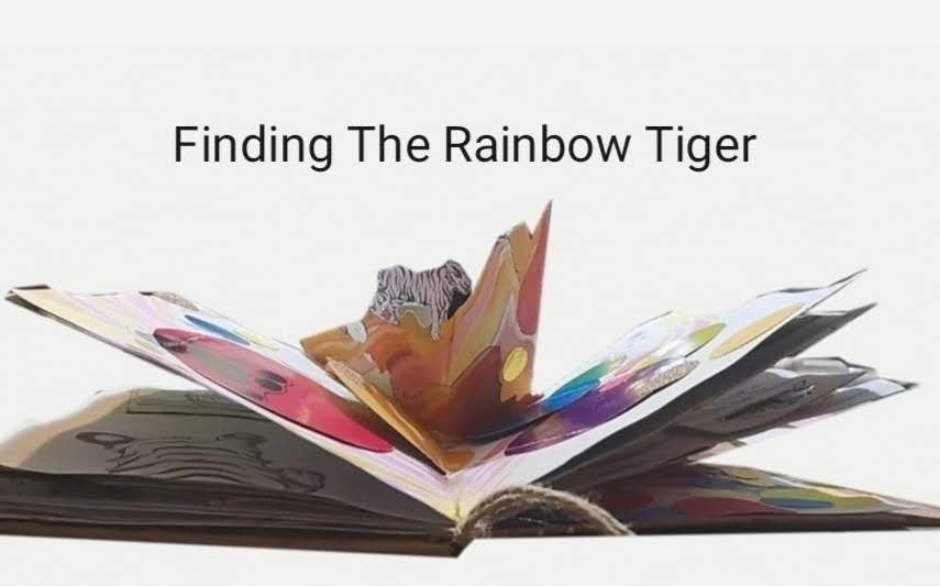 [图]【原创】 Finding The Rainbow Tiger Pop-up Book 《寻找彩虹老虎》 立体书