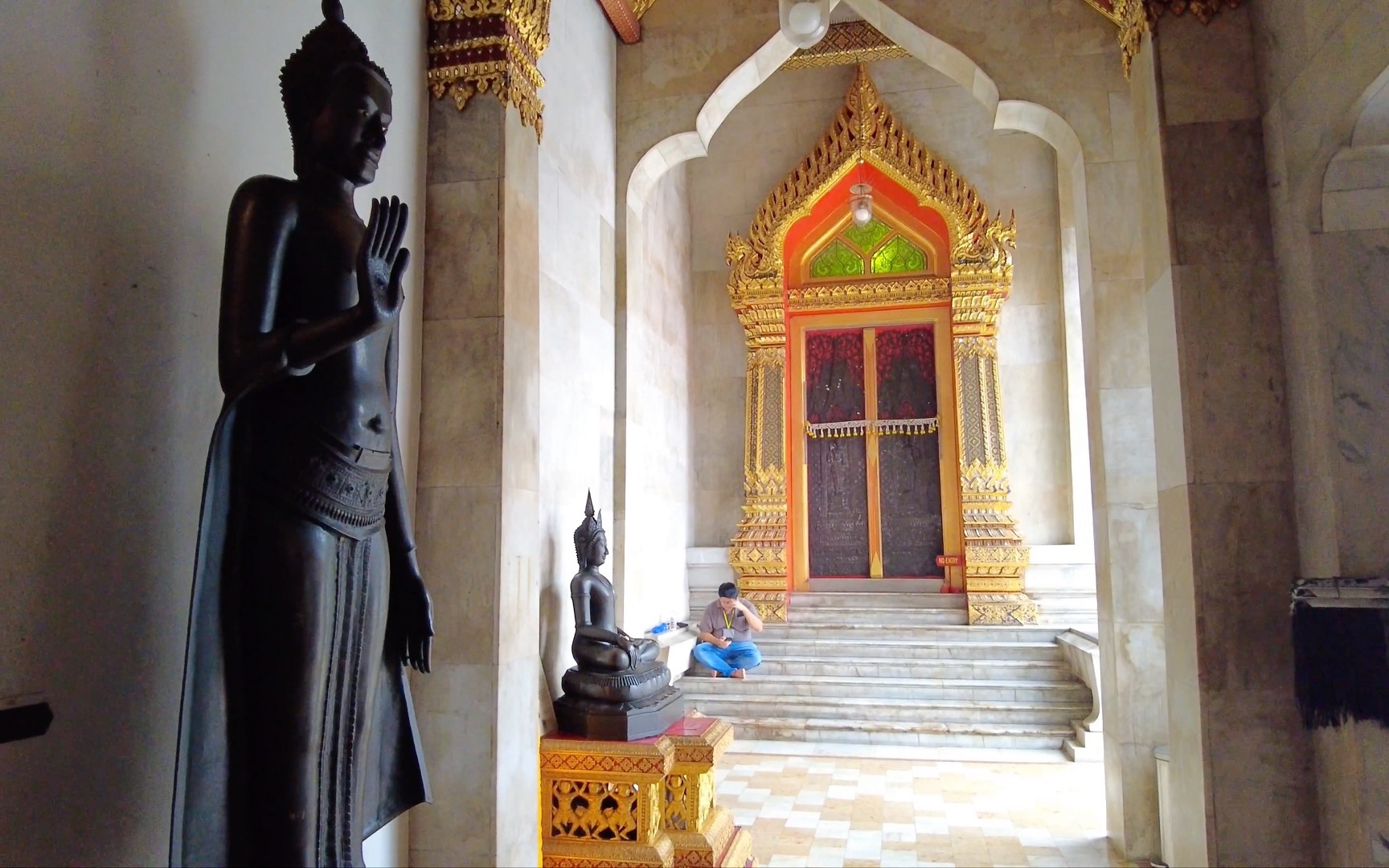 (短片)【9593泰国寺庙】云石寺,一座曼谷中心的大理石皇家寺庙