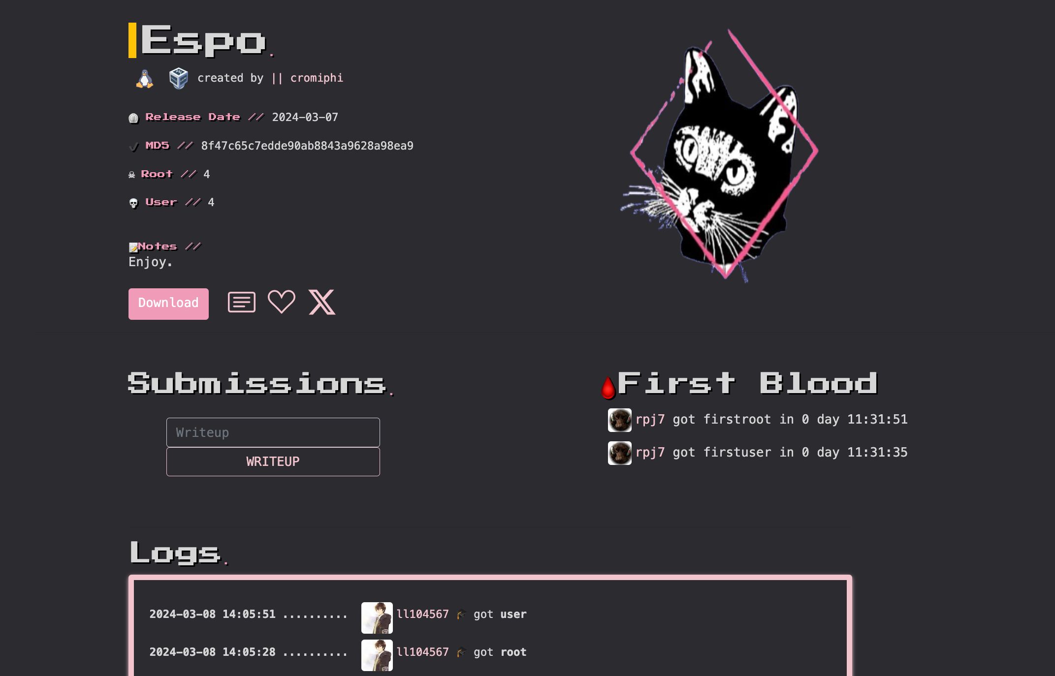 hackmyvm espo 靶场复盘