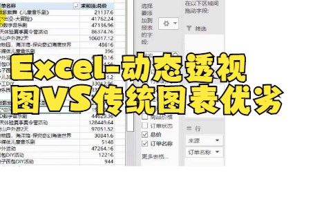 【excel表格制作】excel智能的动态的数据透视表和数据透视图!哔哩哔哩bilibili