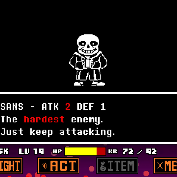 undertale hard mode sans fight by eden）全阶段过关（一阶段三药）_单机游戏热门视频