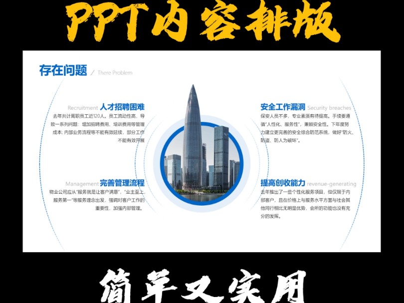 高端的PPT只需要一个圆就搞定哔哩哔哩bilibili