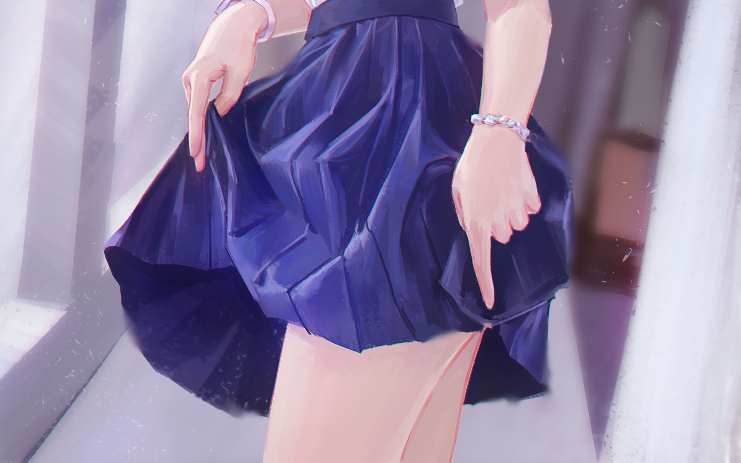 绘画过程谁不喜欢jk小姐姐呢