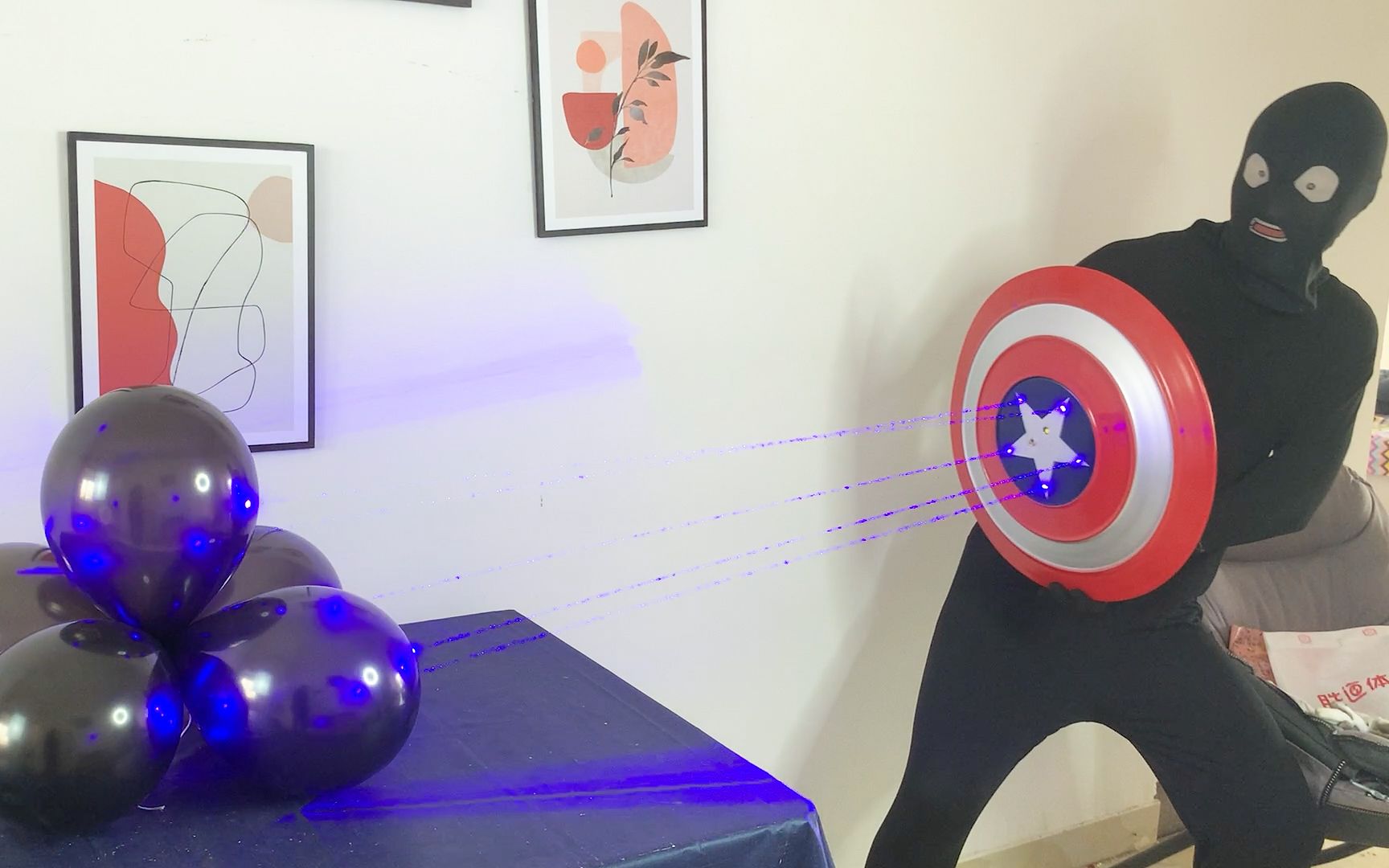 我居然在家做出了激光美国队长盾