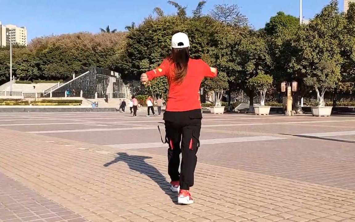 曳步舞《大漠风歌》背面演示