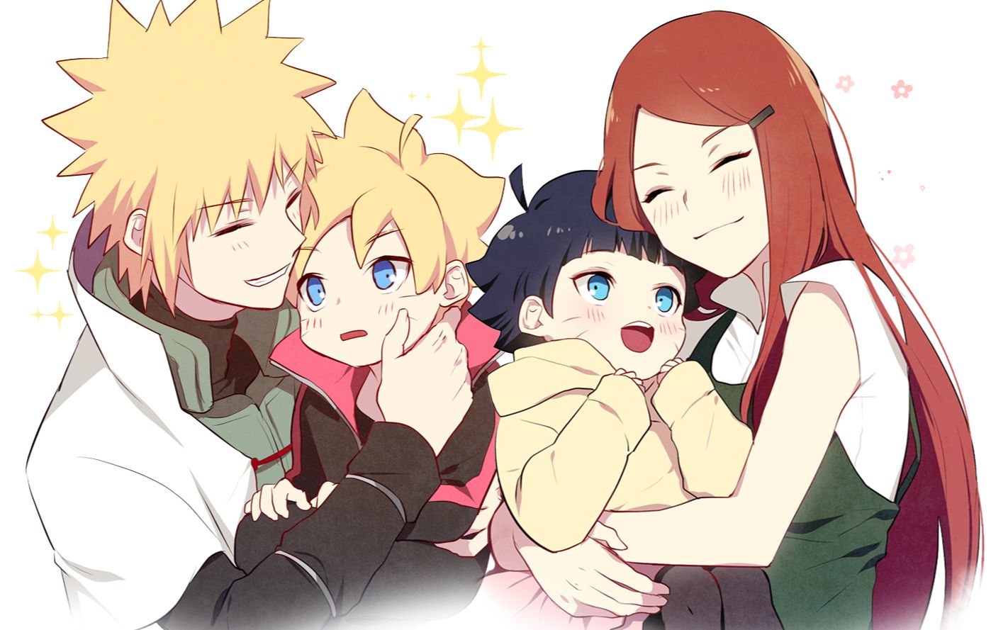 火影忍者新旧世代一家一个全家福的合影你最喜欢哪一家呢