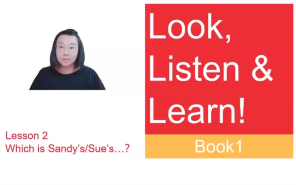 [图]Look, Listen & Learn Book 1 Lesson 2 看听学3L第一册 第二课 Cherry-Reading