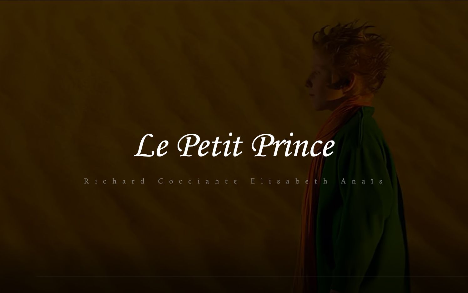 [图]【音乐剧】Le Petit Prince｜小王子｜2002丨中法字幕