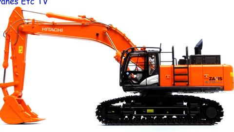 日立Hitachi ZX470 LCH-5挖掘机静态模型_哔哩哔哩_bilibili