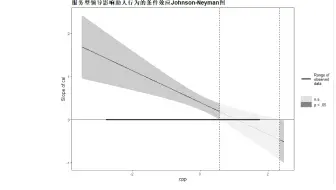 在RStudio基于回归分析结合Johnson-Neyman方法检验调节效应