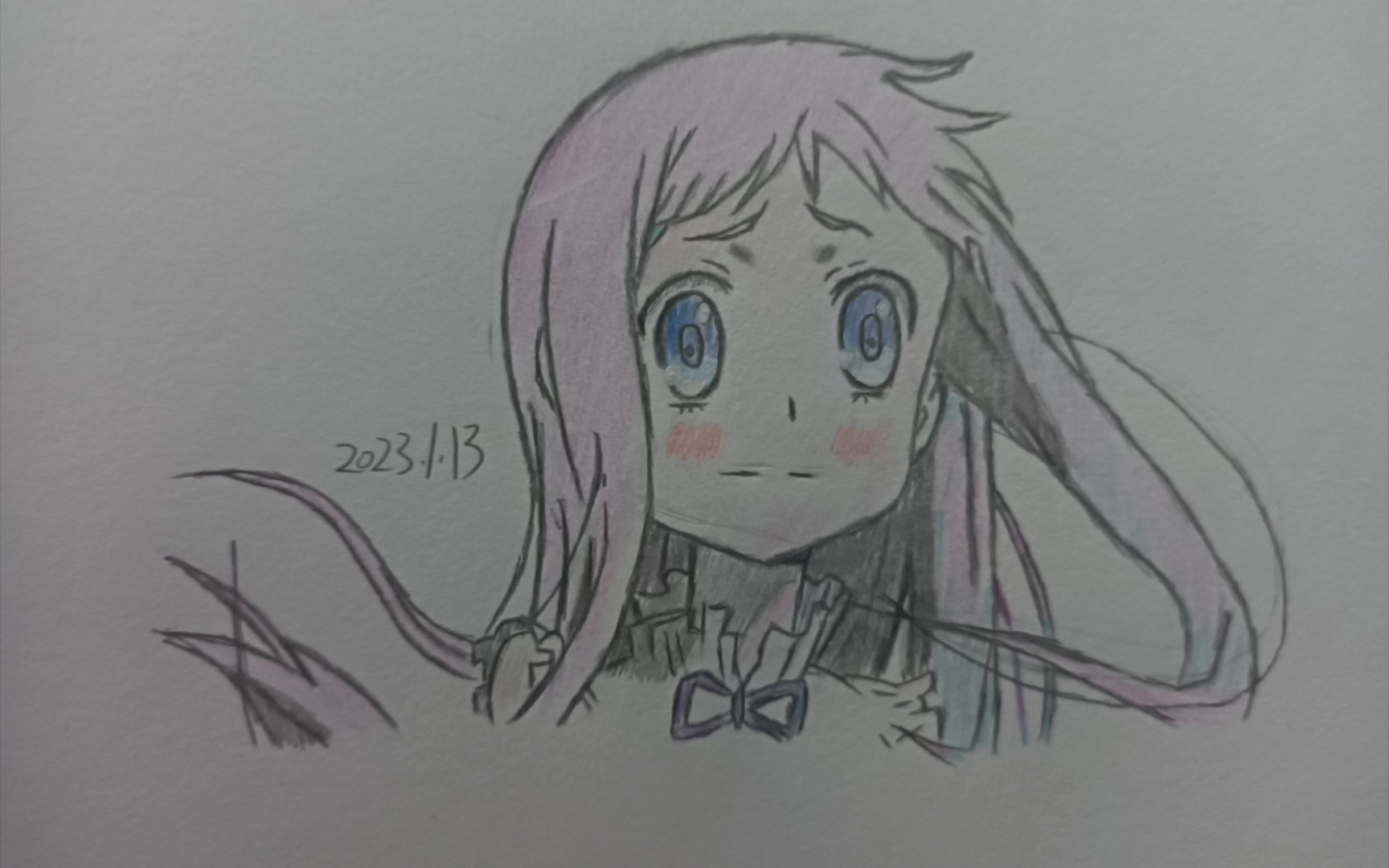 手绘面码 本间芽衣子(画的不好勿喷)