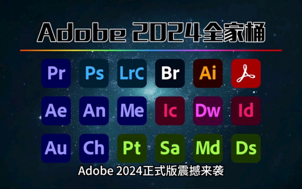 [图]【Adobe2024全家桶】最新版免费下载安装教程（附安装包）PR AE PS AI C4D等！白嫖系列！支持Win+Mac！