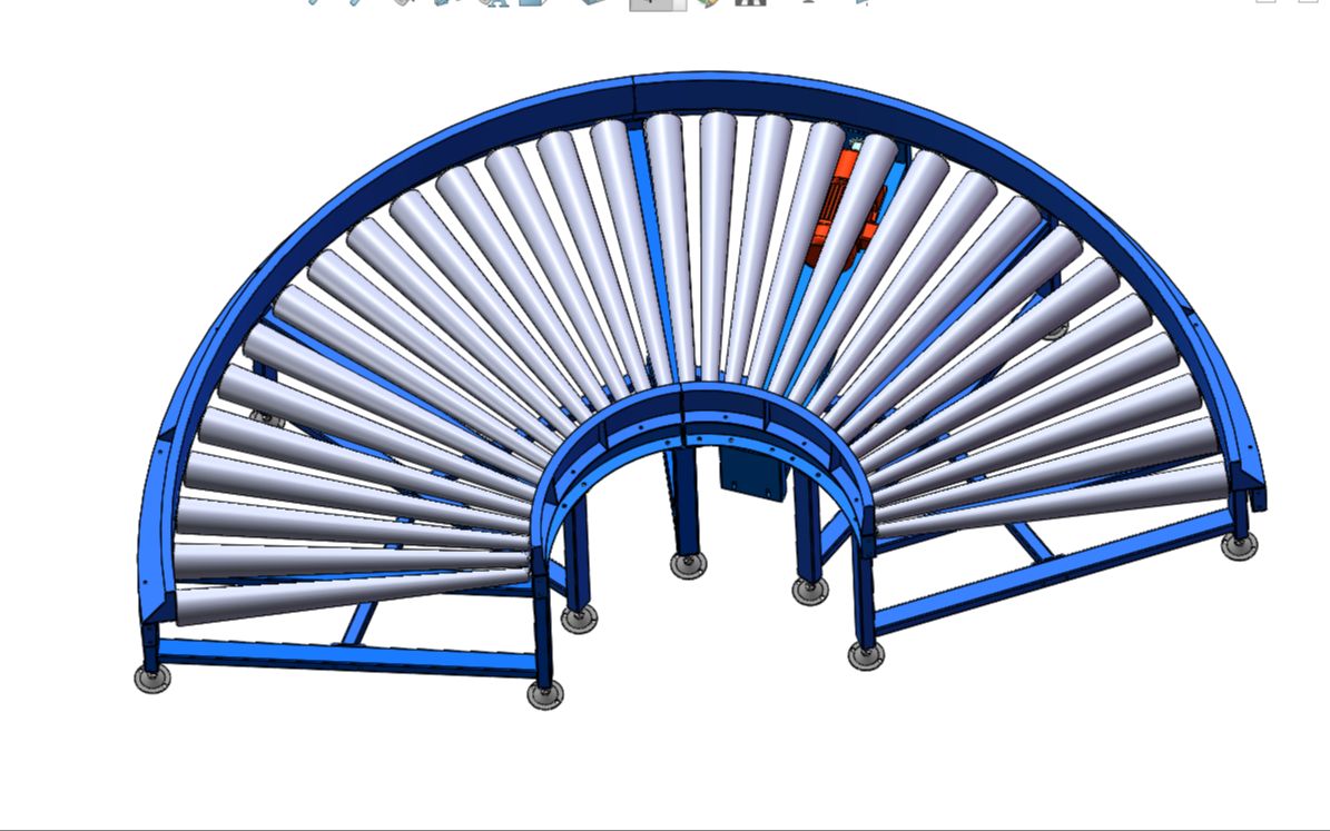 转弯输送机设计转弯滚筒为什么是锥型的转弯半径如何计算