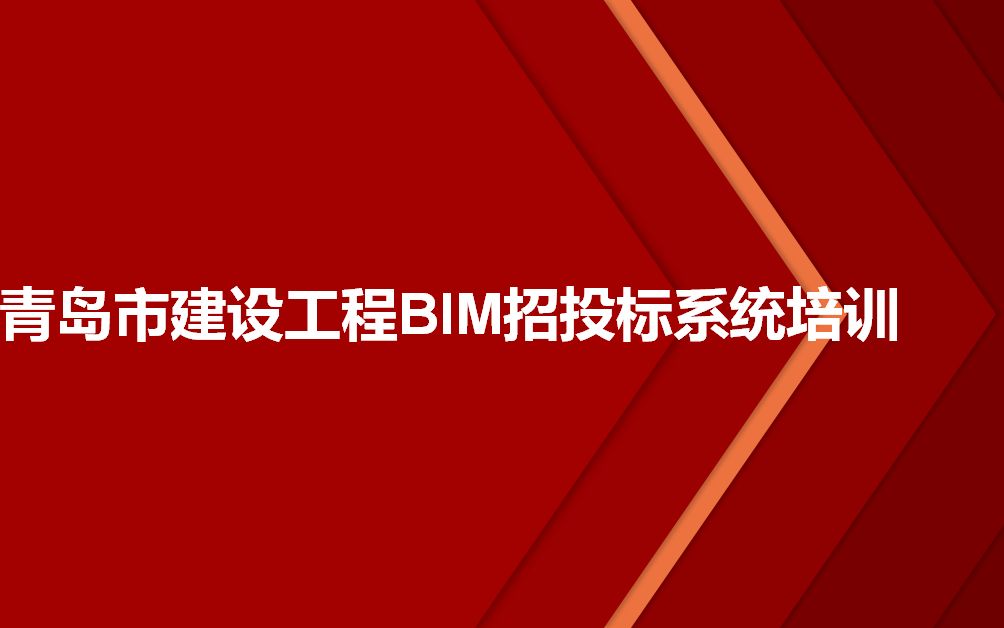 BIM讲解青岛市建设工程BIM招投标系统培训 王筱涵哔哩哔哩bilibili