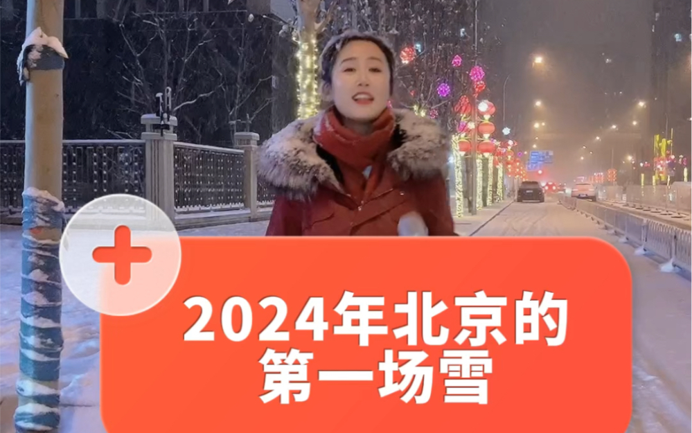 2024年北京的第一场雪,在大雪中高歌一曲哔哩哔哩bilibili