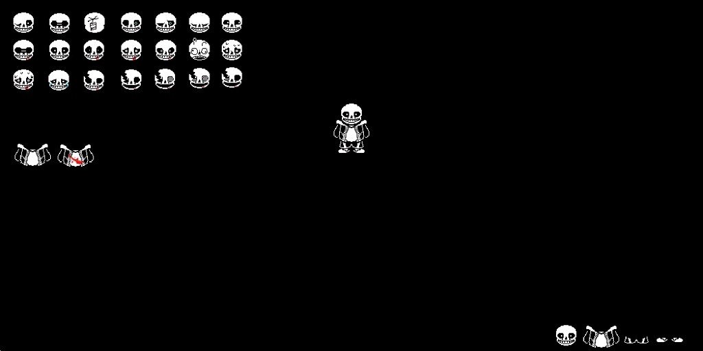 sans贴图,目前进度(想要高清的贴图到时候找作者)