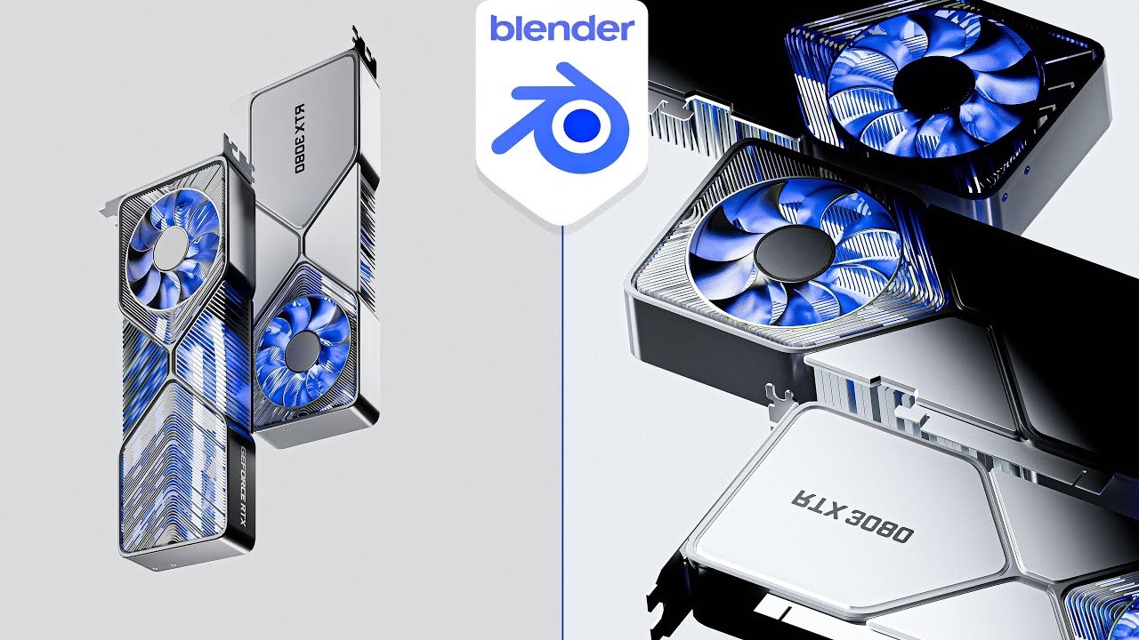 Blender显卡电商广告动画渲染(中英文字幕,含素材下载)哔哩哔哩bilibili