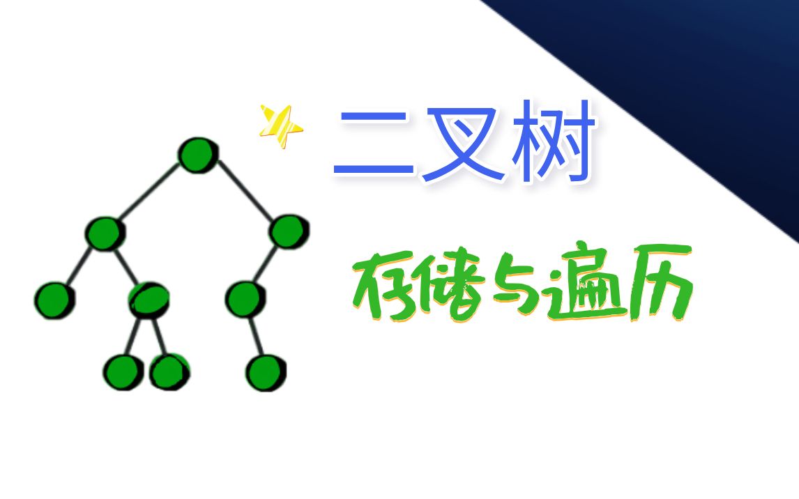 C语言数据结构——二叉树存储和遍历哔哩哔哩bilibili