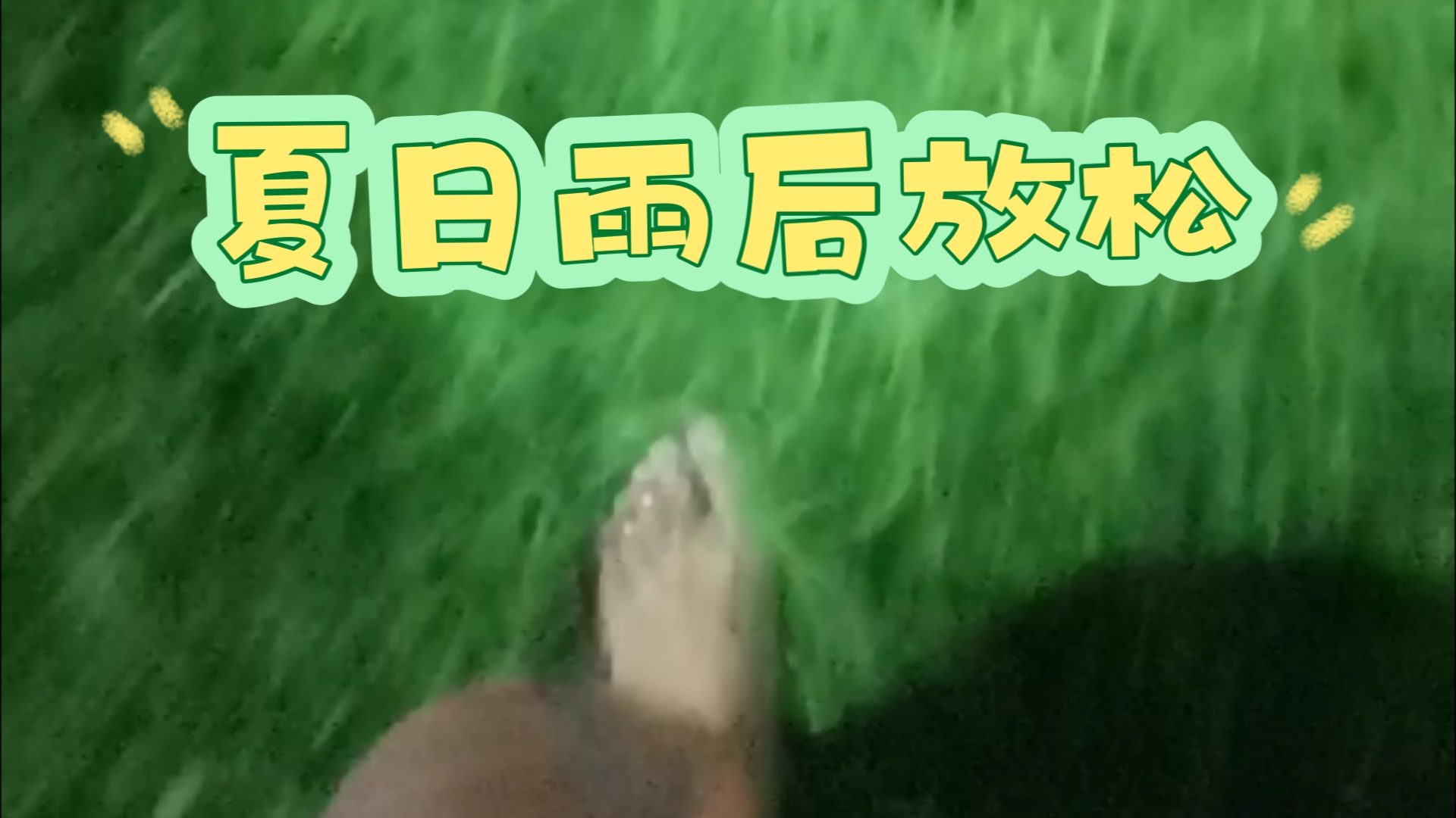 雨后宜赤脚散步(赤脚益处)哔哩哔哩bilibili