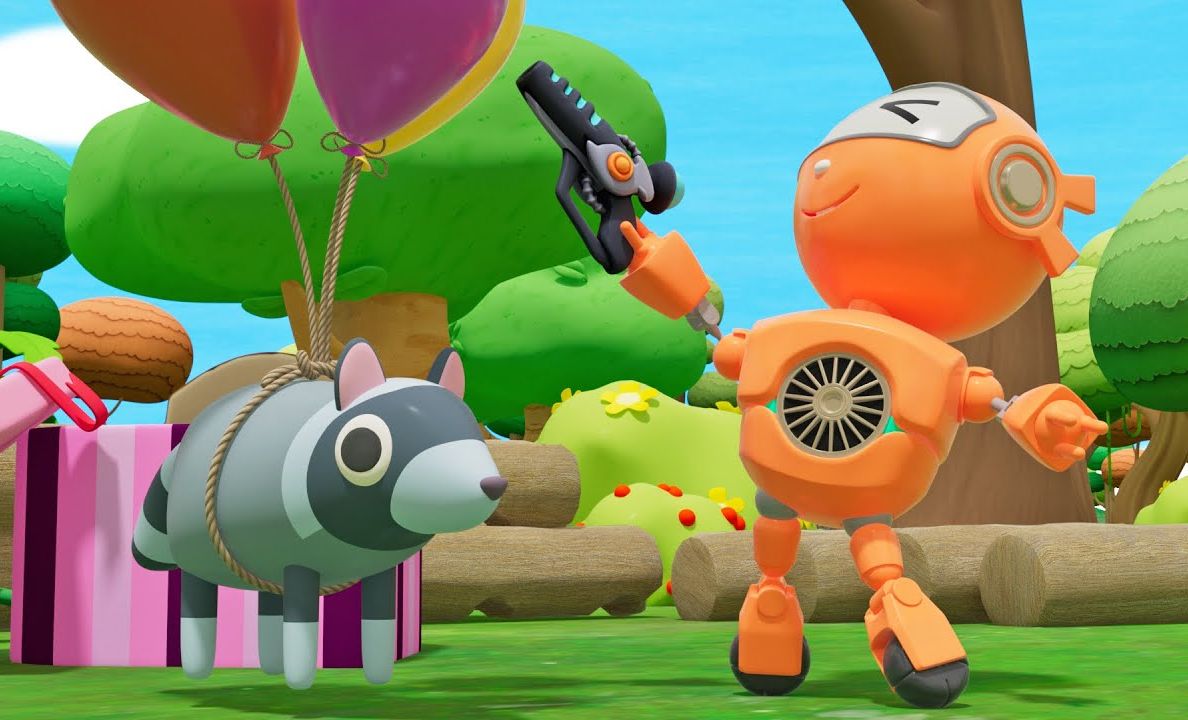 益智动画:太一打爆气球,认识小浣熊