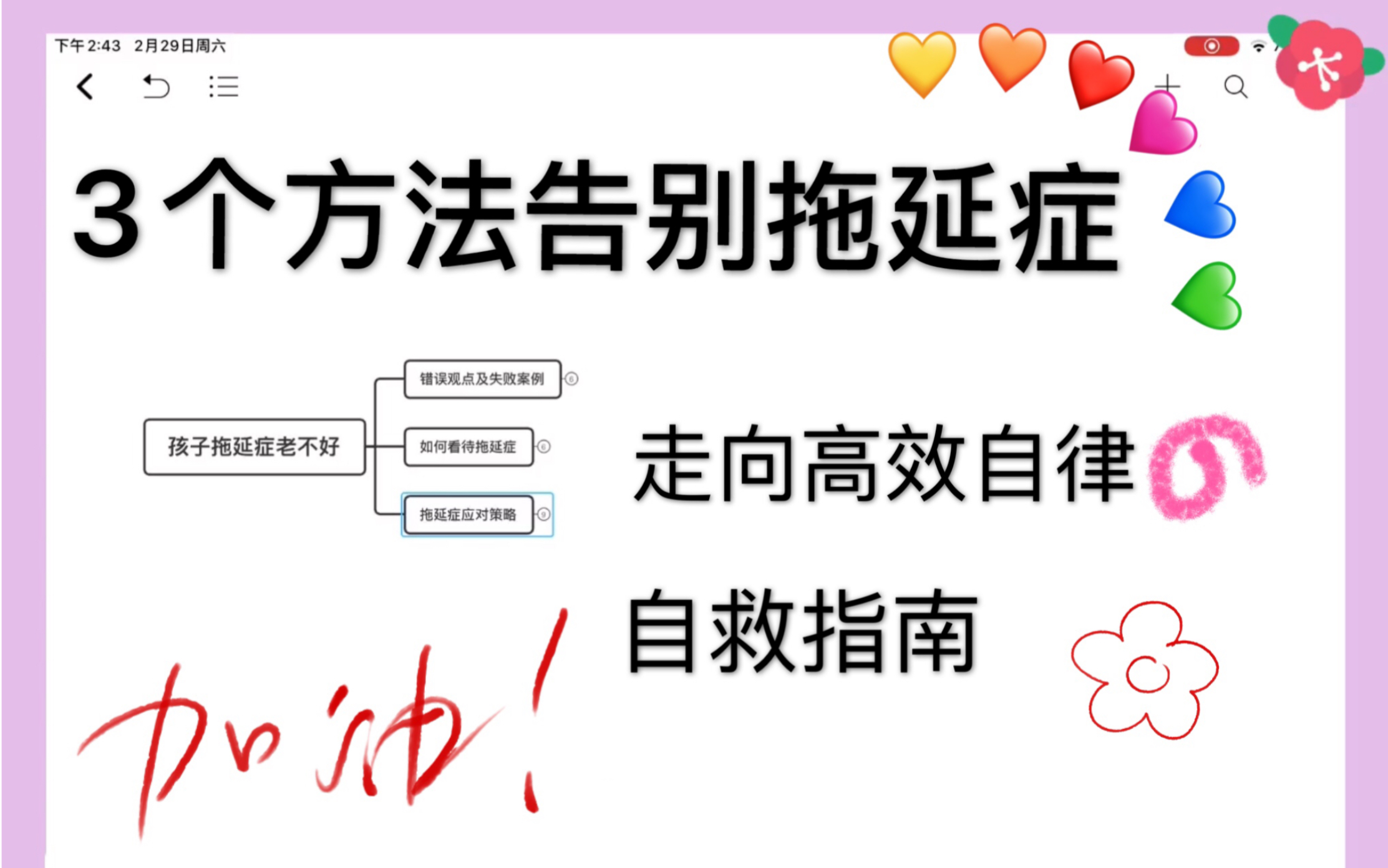 【最强干货】3个方法告别拖延症|防疫期间 高效自律学习|时间管理